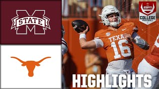 Mississippi State Bulldogs vs Texas Longhorns  Full Game Highlights  ESPN College Football [upl. by Aerb]