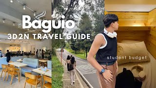 3D2N Travel Guide in BAGUIO CITY🍃 Total Expenses Hotels❄️ Cafes☕️  Jett Alejo [upl. by Bathelda]