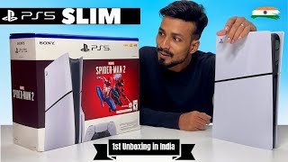 New PlayStation 5 Slim Unboxing amp Setup in India  PS5 Slim Review Hindi [upl. by Hannis]