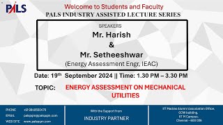 ENERGY ASSESSMENT ON MECHANICAL UTILITIES [upl. by Service]