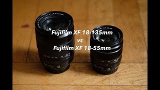 Fujifilm XF 1855mm vs XF 18135mm Real World Comparison [upl. by Reteid909]