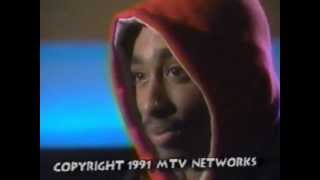 RARE 2PAC FREESTYLE DURING YO MTV RAPS ENDING CREDITS 1991 [upl. by Dranek]