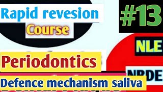 Rapid revesion course of PeriodonticsDefence mechanism of GingivaOral cavSaliva Defence Function [upl. by Hedges]