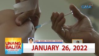 Unang Balita sa Unang Hirit January 26 2022 HD [upl. by Newell40]