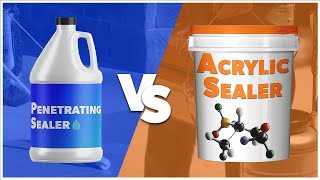 Concrete Sealer Showdown Acrylic vs Penetrating Sealers [upl. by Einnel]