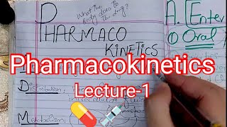 PHARMACOKINETICS LECTURE 1  GENERAL PHARMACOLOGY pharmacology lectures lippincott [upl. by Buxton476]