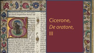 Cicerone quotDe oratorequot 3 di 3 [upl. by Cocke692]