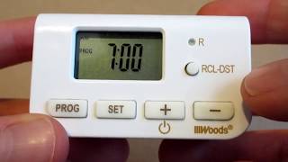 Programming a Woods 5000750027 Digital Timer [upl. by Madelyn]