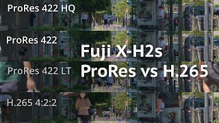 Fujifilm XH2s Prores vs H265 [upl. by Susumu]