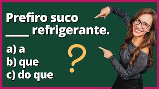 Vamos treinar REGÊNCIA do verbo PREFERIR  Português com Letícia [upl. by Notecnirp]