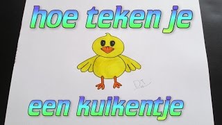 Hoe teken je een kuikentje [upl. by Ailahs]