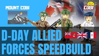 DDay Allied Forces  Speedbuild cobi speedbuild [upl. by Samau]