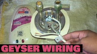 How to do wiring connections of instant geyser  geyser wiring  geyser ki wiring kese kare [upl. by Yreved]