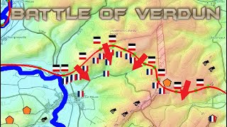 Battle of Verdun Animated Map [upl. by Oalsecnew264]