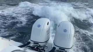 Suzuki 200 Outboard Cavitation Issue 2020 Dual 200s on 2021 Sea Pro 259 [upl. by Eimor763]