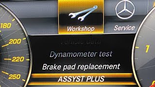 Mercedes Assyst Plus Service reset and service code explanation W213 and others [upl. by Ettenav649]