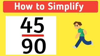 How to Simplify the Fraction 4590  4590 Simplified [upl. by Ahsitauq]