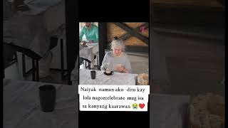 Nag celebrate SI Lola na siya lang Ang mag Isa cctovideonotmine viralvideo trending fyp [upl. by Nnaacissej]