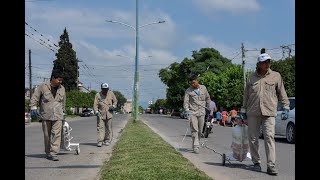 Reforestan la avenida Martín Berho levantan basurales y podan árboles en Villa 9 de Julio [upl. by Remlap]