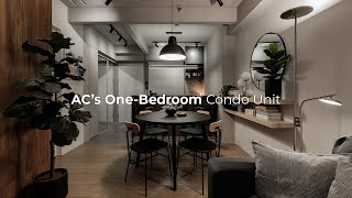 AC’s OneBedroom Condo Unit  A 48 sqm JapandiIndustrial Condo Unit in Pasig City [upl. by Iahk474]