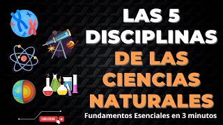 ¿Cuáles son las DISCIPLINAS DE LAS CIENCIAS NATURALES [upl. by Aisatnaf]