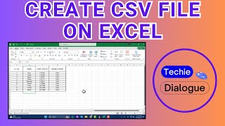 How to Create a CSV File on Excel [upl. by Xuaegram]