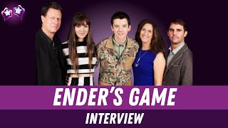 Enders Game Cast Interview Asa Butterfield Hailee Steinfield Gavin Hood Bob Orci Gigi Pritzker [upl. by Asit696]