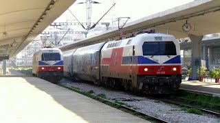 Trainspotting at Thessaloniki New Railway Station Part 1 20122014 [upl. by Emmeline213]