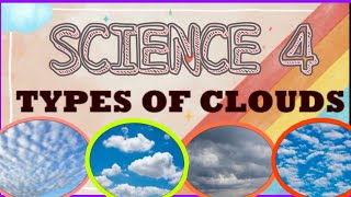 GRADE 4 TYPES OF CLOUDS  Stratus Cirrus Cumulus Nimbus science4 sciencelesson [upl. by Aiker676]