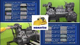 D65EX16 BULLDOZER  POWERTRAIN 15 Component  Flow of power  PTO and pump [upl. by Lampert4]