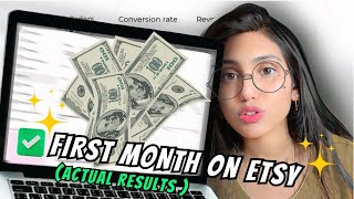 📈My First Month Selling Digital Downloads On Etsy How I Made My First 150 In 30 Days On Etsy💯 [upl. by Nirrok431]