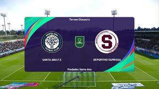 Modo carrera jugador liga Promerica Santa Ana vs Deportivo Saprissa [upl. by Dygall141]