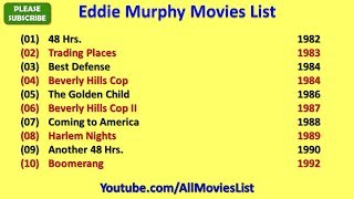 Eddie Murphy Movies List [upl. by Nobie]