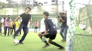 Tiger Shroffs Amazing Football STUNTS In Public [upl. by Nnewg637]