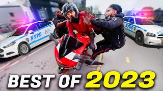 POLICE vs BIKERS  BEST OF 2023  1 HOUR [upl. by Sivartal]