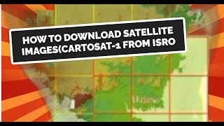 How to download Satellite DataImagesCartosat1 from ISRO Bhuvan Geoportal  30m Resolution [upl. by Lyred770]