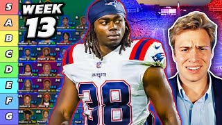 Top 60 RB amp WR Rankings amp Tiers Week 13 [upl. by Fitton]