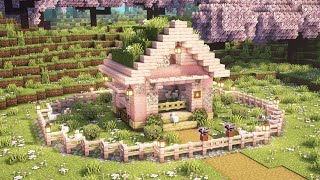 Minecraft How to Build a Cherry Blossom Egg Farm  Tutorial [upl. by Prady]