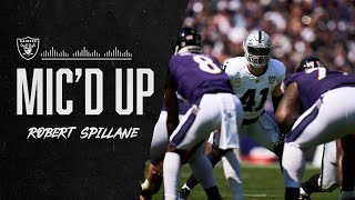 Robert Spillane Makes GameChanging Interception While Mic’d Up vs Ravens ‘Find a Way’  Raiders [upl. by Ulphi]