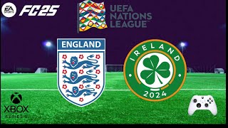 Inglaterra 🏴󠁧󠁢󠁥󠁮󠁧󠁿 vs 🇮🇪 Irlanda 🏟️ UEFA NATIONS LEAGUE 🏆EAFC25 🎮 [upl. by Aihsal150]