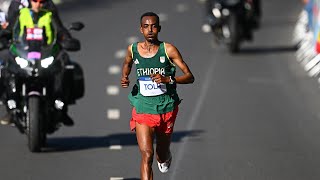 Tamirat Tola Wins Gold medal for Ethiopia in MENS MARATHON  Tamirat Tola Wins Gold medal [upl. by Htebyram397]