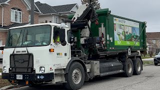 Super Rare Bagster Bag Garbage Truck WM  Toronto [upl. by Alilahk]