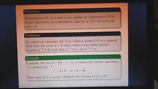 Lecture1 Semigroups Monoids and Groups [upl. by Flam]