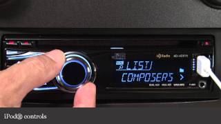 JVC KDHDR70 CD Receiver Display and Controls Demo  Crutchfield Video [upl. by Clair]