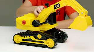 Cat® Toys  Power Haulers Excavator HowTo [upl. by Hcardahs]