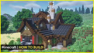 Minecraft  Villager Houses  Weaponsmiths House Tutorial [upl. by Sarazen]