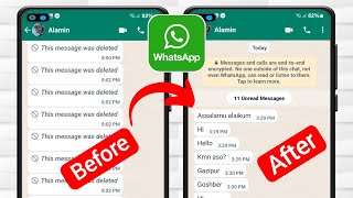 Recuperare mesaje șterse Whatsapp 2024  Cum să vezi mesajele șterse pe Whatsapp [upl. by Accever]