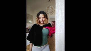 How to make a round capelet from velvet [upl. by Sigismund30]