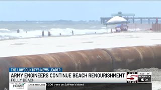 VIDEO Folly Beach visitors react to storm risk management plan along shore [upl. by Akenit]