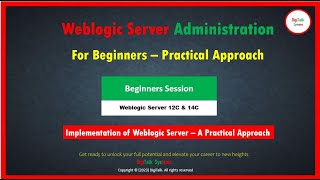 Weblogic Server 12C amp 14C For Beginners  A Step by Step Practical Approach [upl. by Nannek]